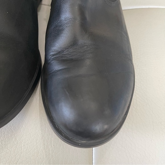 Sorel women’s Lolla Black Ankle Boots Nubuck leather and suede size 8 side zip - Picture 5 of 16